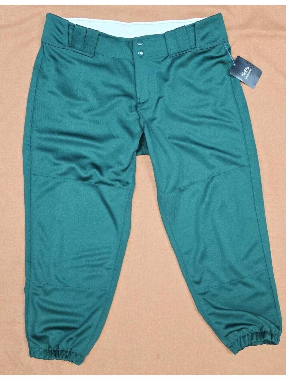 Boombah Womens Hypertech Fastpitch Softball Solid Pants Green Size 36 NEW